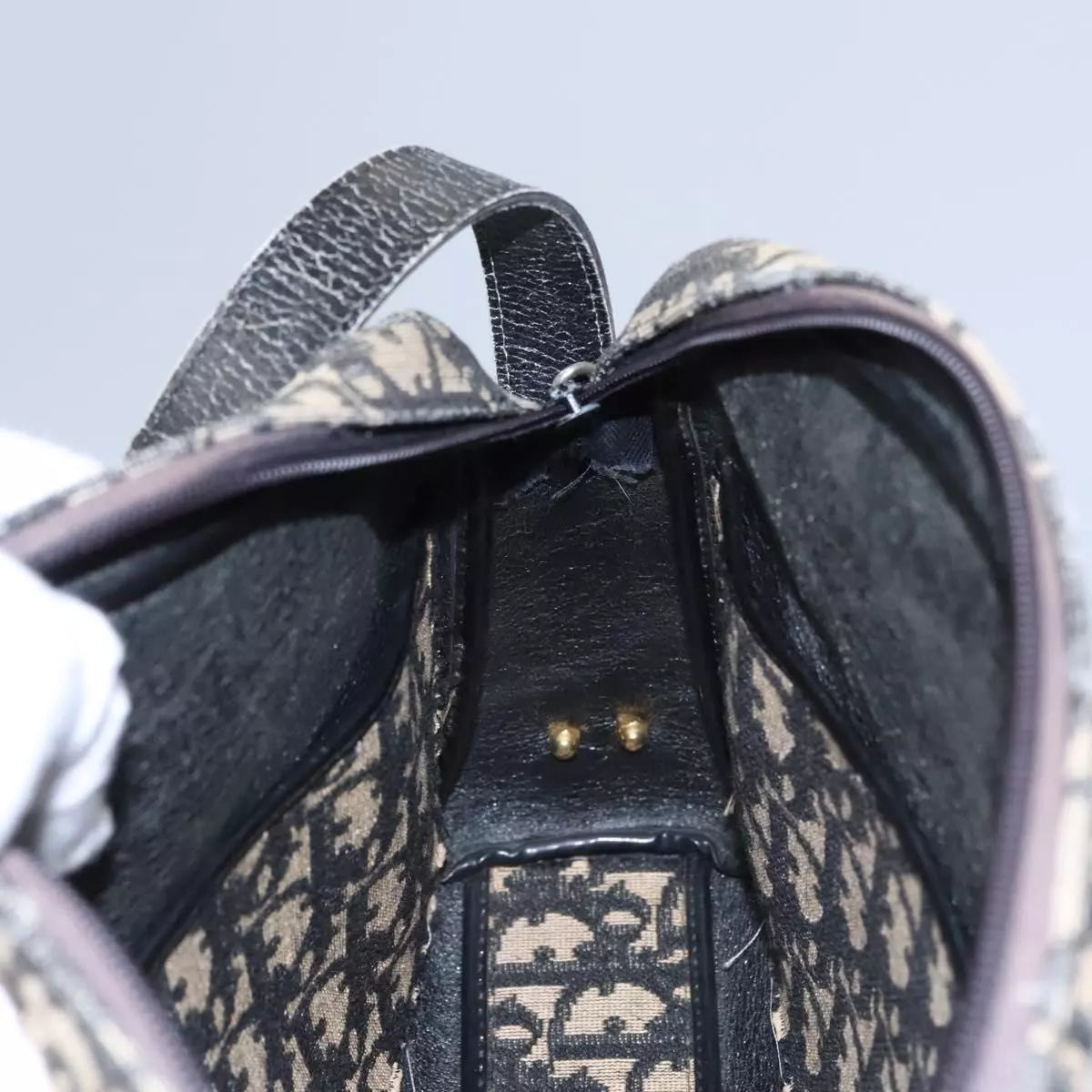 Christian Dior Trotter Canvas Shoulder Bag
