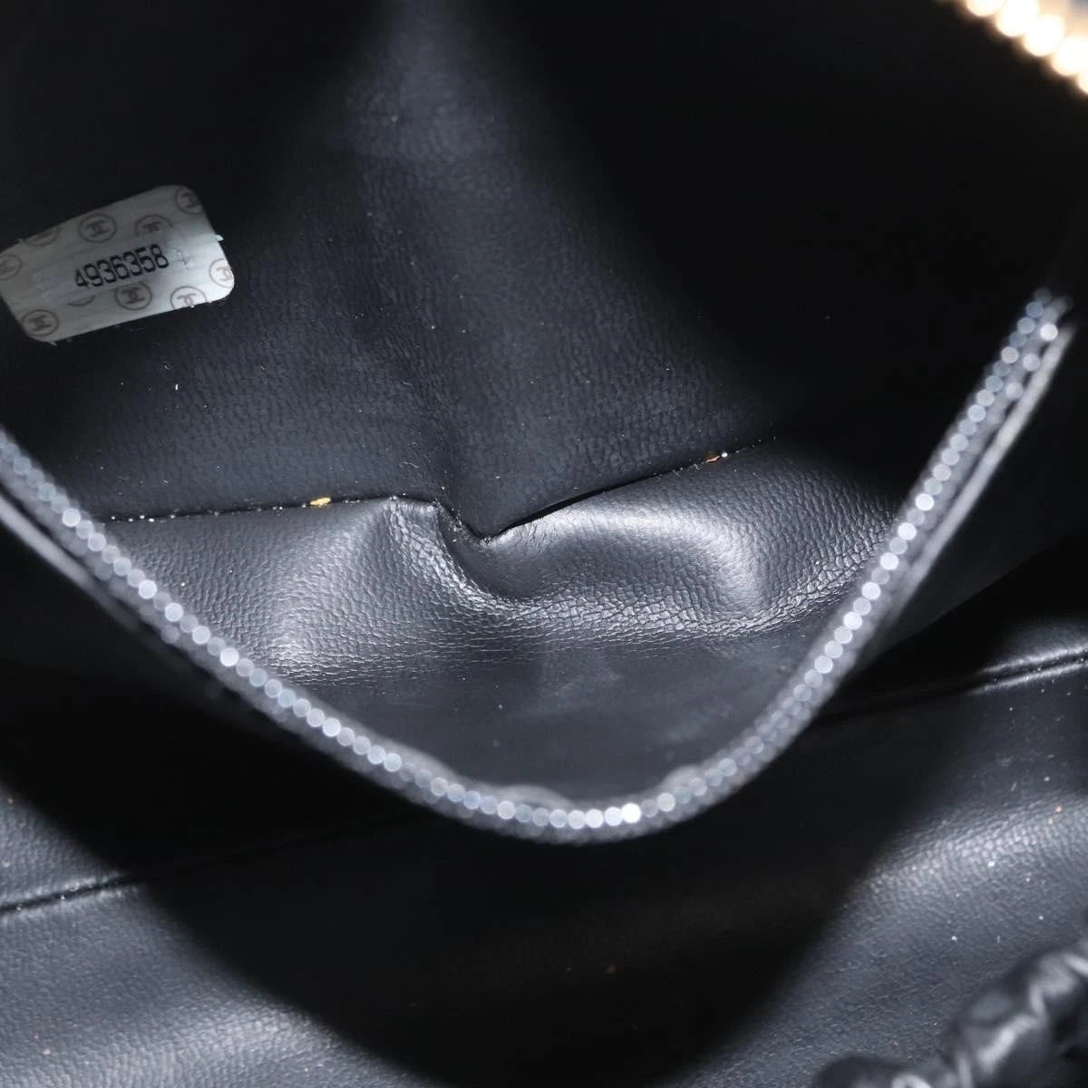 Chanel COCO Mark Patent Leather Cosmetic Pouch