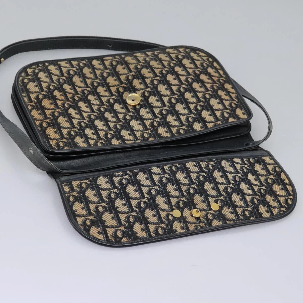 Christian Dior Trotter Canvas Shoulder Bag