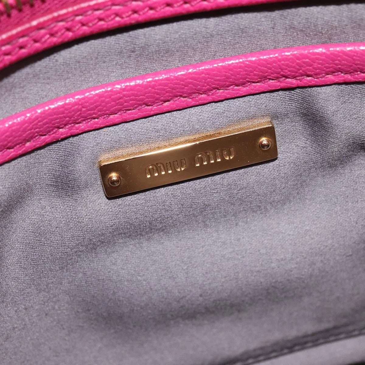 Miu Miu 2way Leather Hand Bag