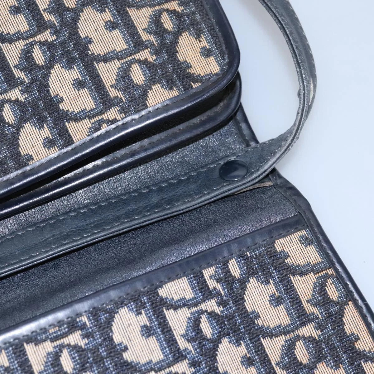 Christian Dior Trotter Canvas Shoulder Bag