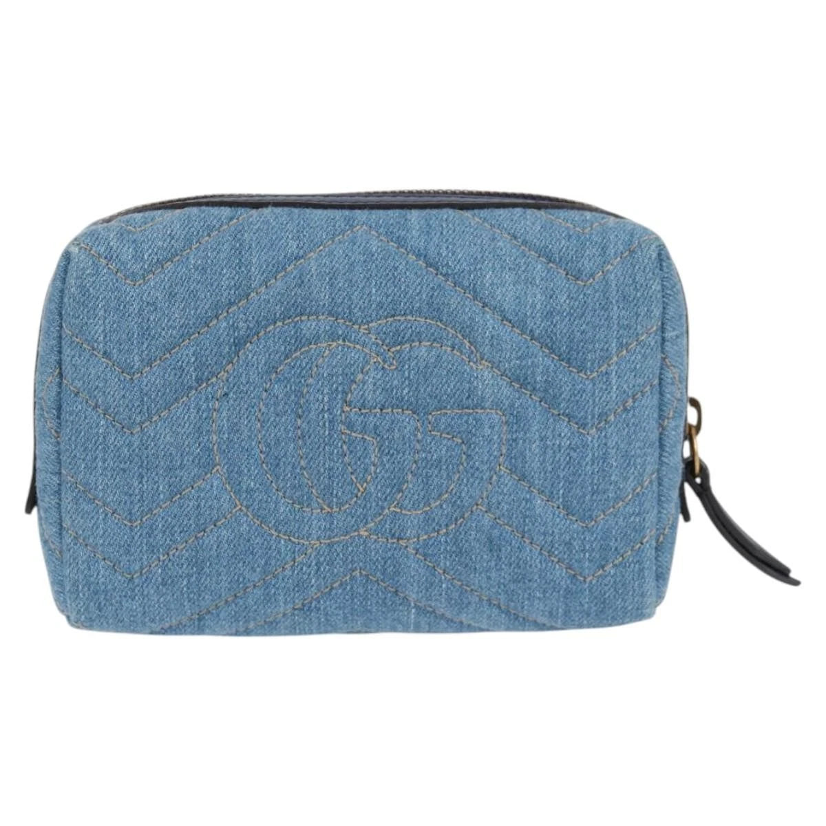 Gucci GG Marmont Denim Pouch