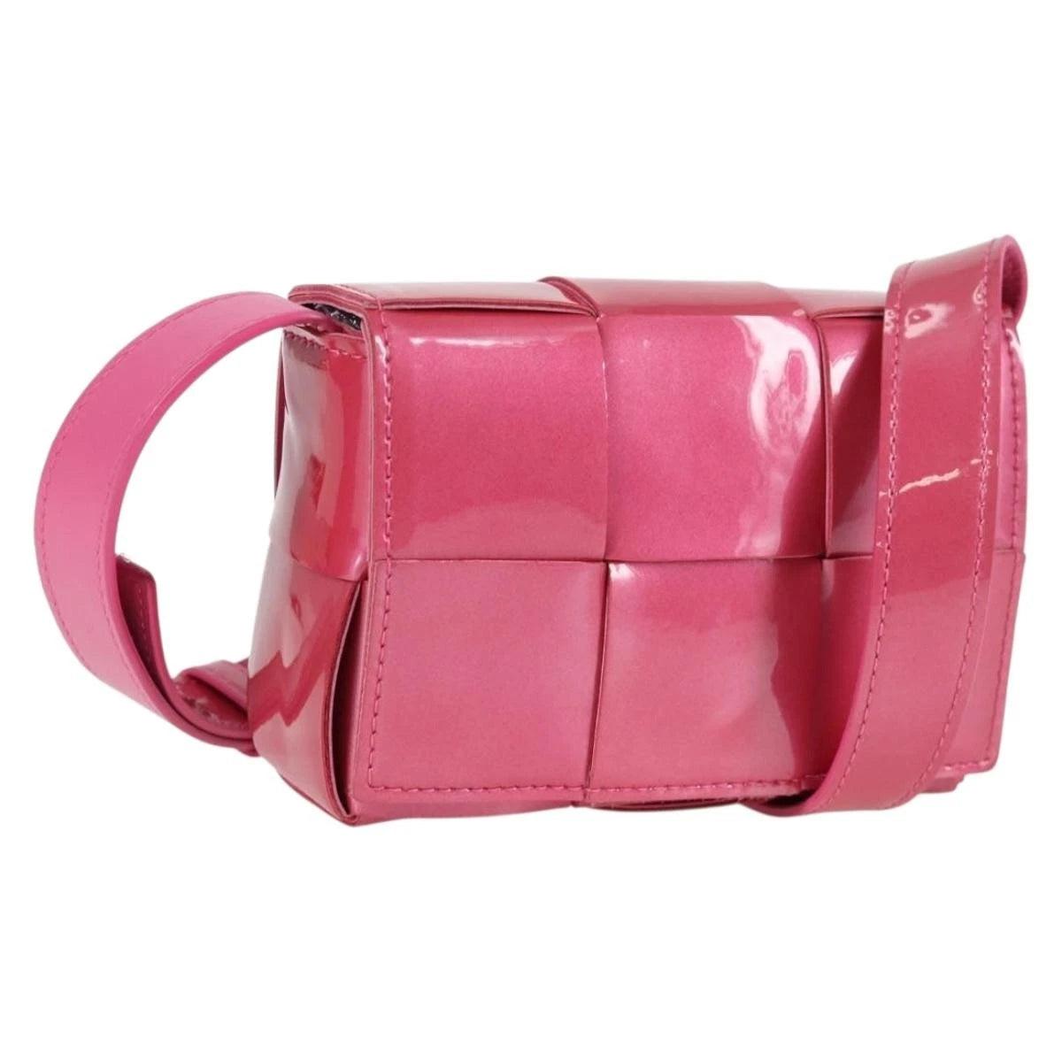 Bottega Veneta Intrecciato Enamel Shoulder Bag