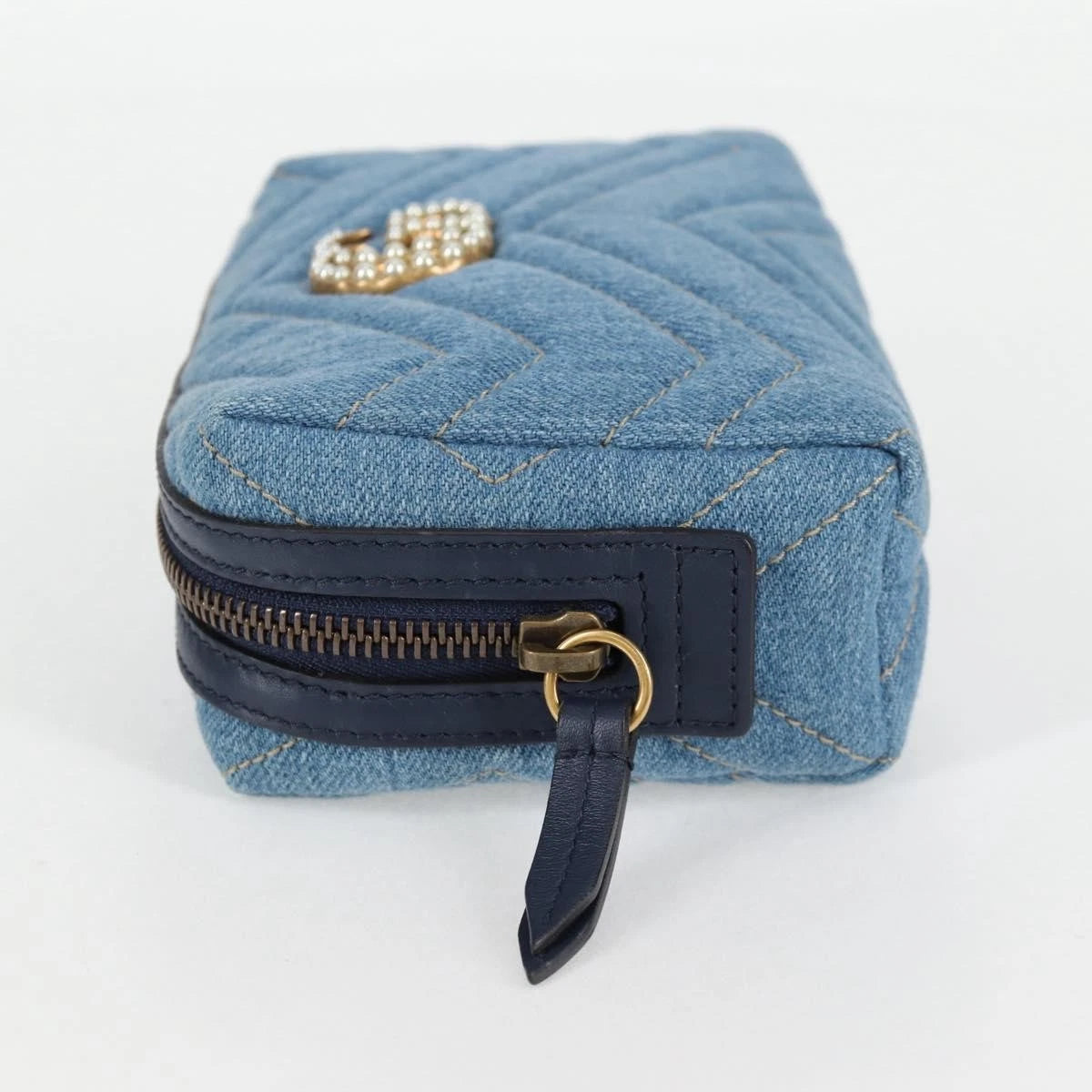 Gucci GG Marmont Denim Pouch