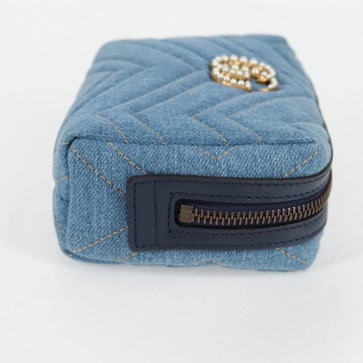 Gucci GG Marmont Denim Pouch