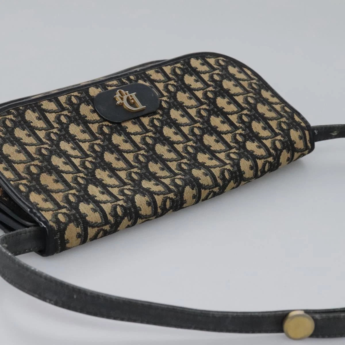 Christian Dior Trotter Canvas Shoulder Bag