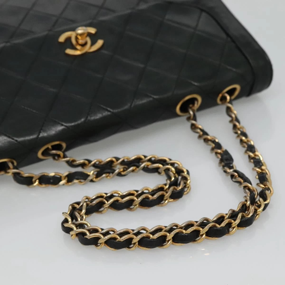 Chanel Single Flap Turn Lock Bag