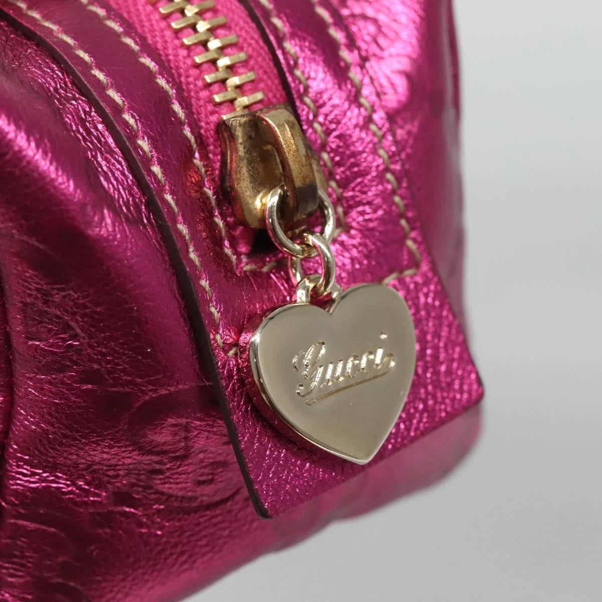 Gucci Guccissima Metallic Pouch