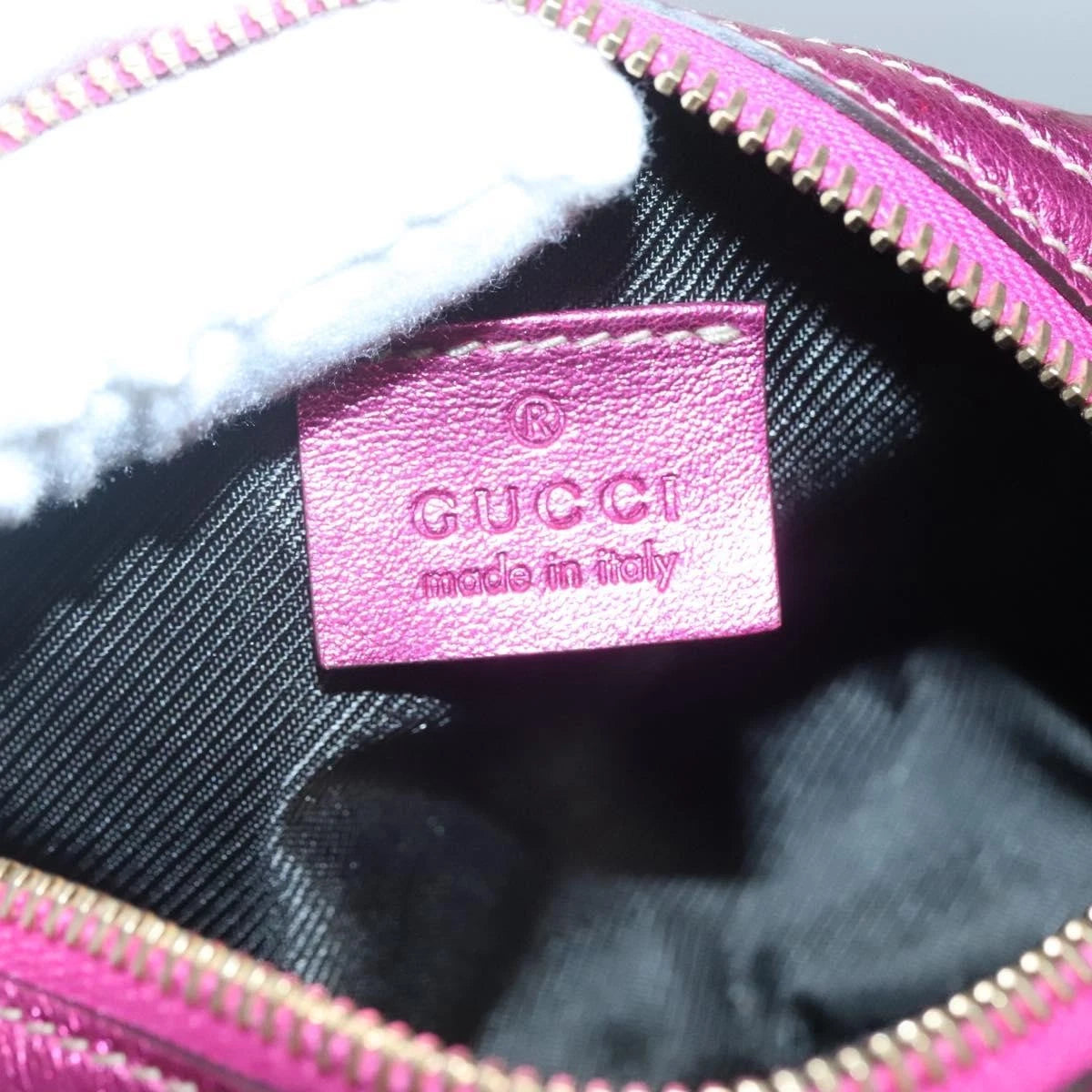 Gucci Guccissima Metallic Pouch