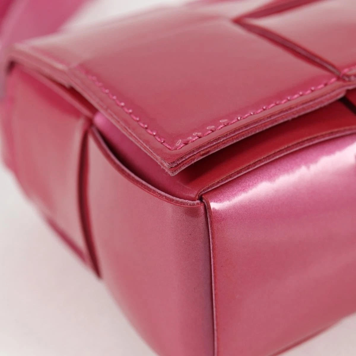 Bottega Veneta Intrecciato Enamel Shoulder Bag