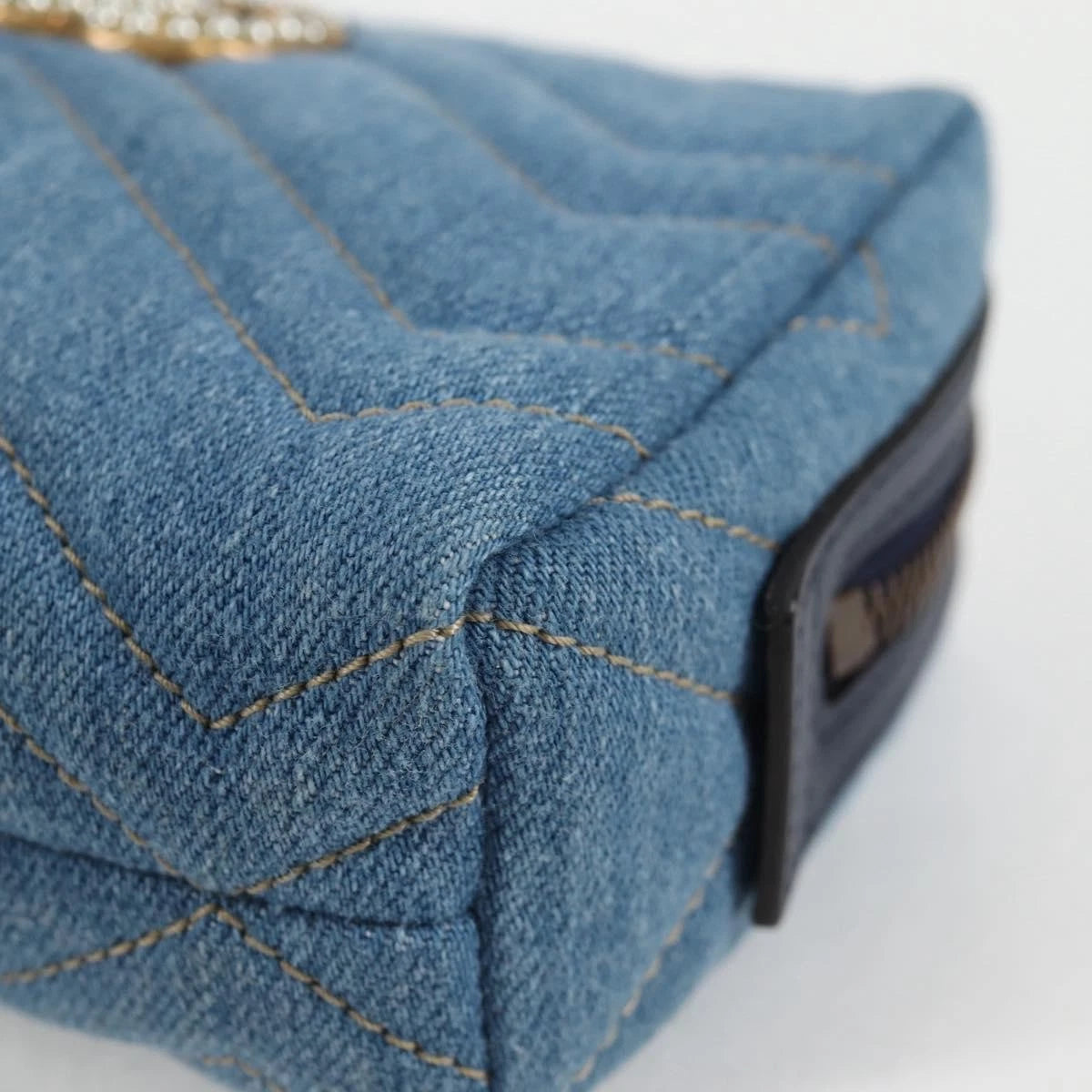 Gucci GG Marmont Denim Pouch