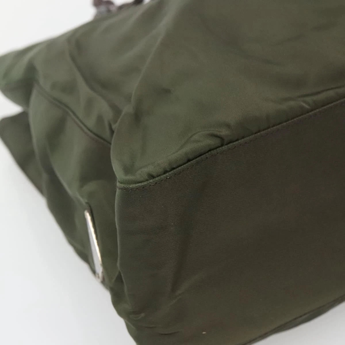 Prada Nylon Khaki Tote Bag