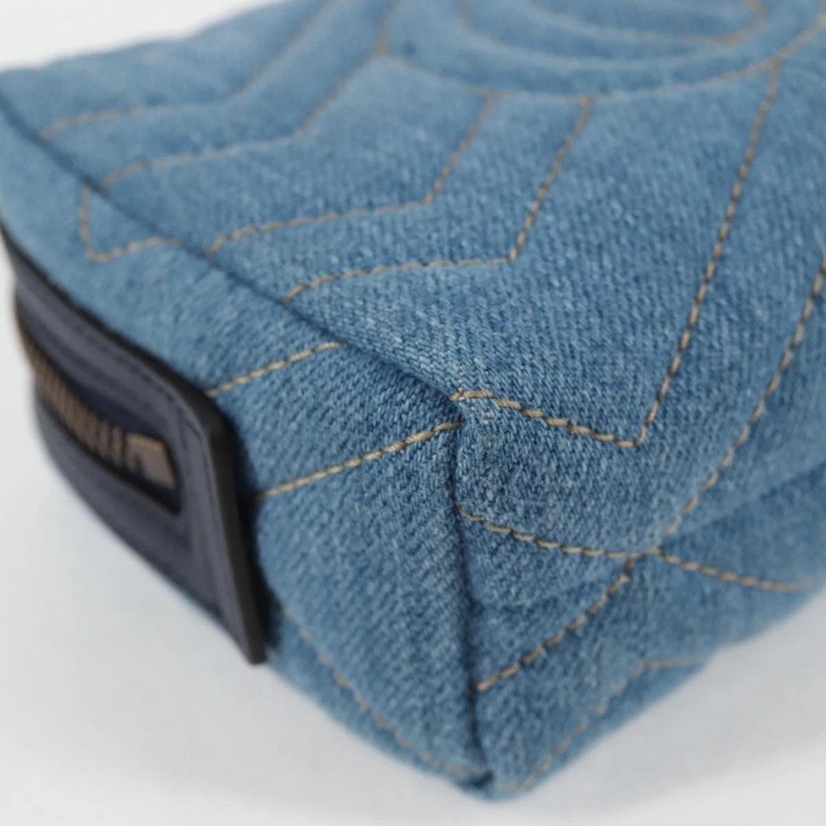Gucci GG Marmont Denim Pouch