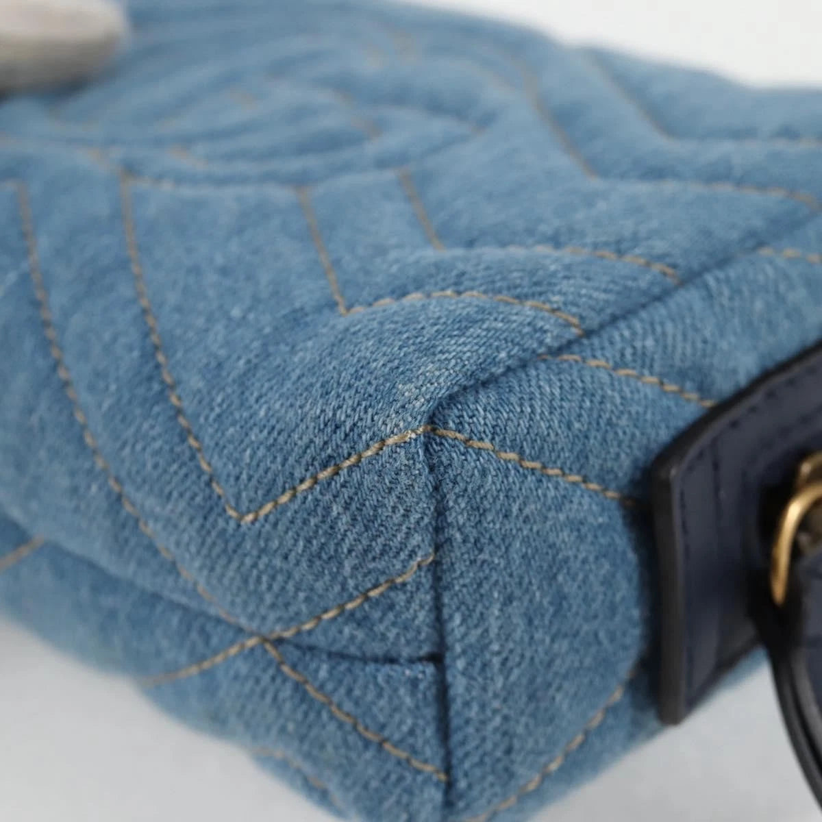 Gucci GG Marmont Denim Pouch