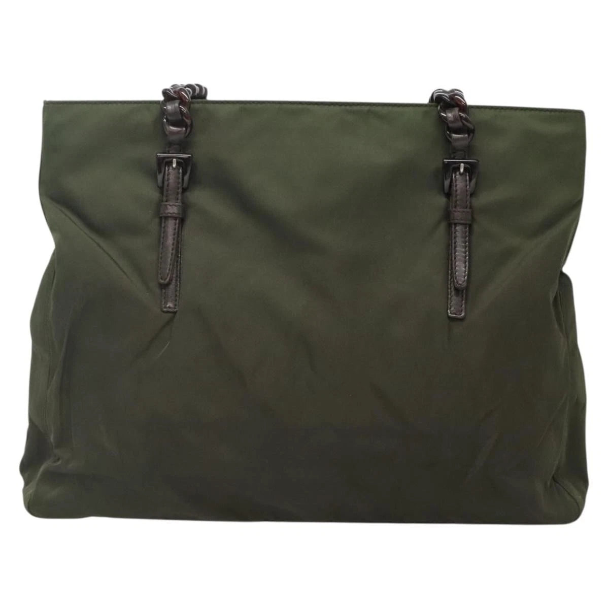 Prada Nylon Khaki Tote Bag