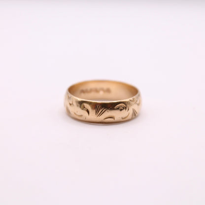 Patterned Band Ring