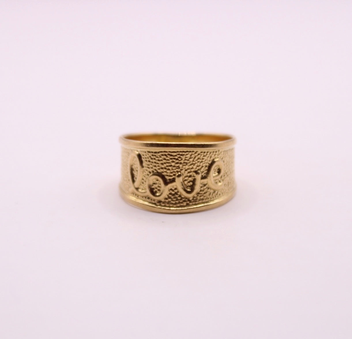Bold "LOVE" Band Ring