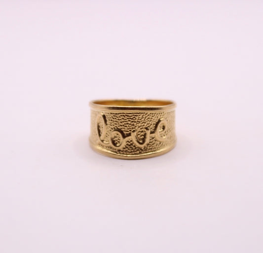 Bold "LOVE" Band Ring