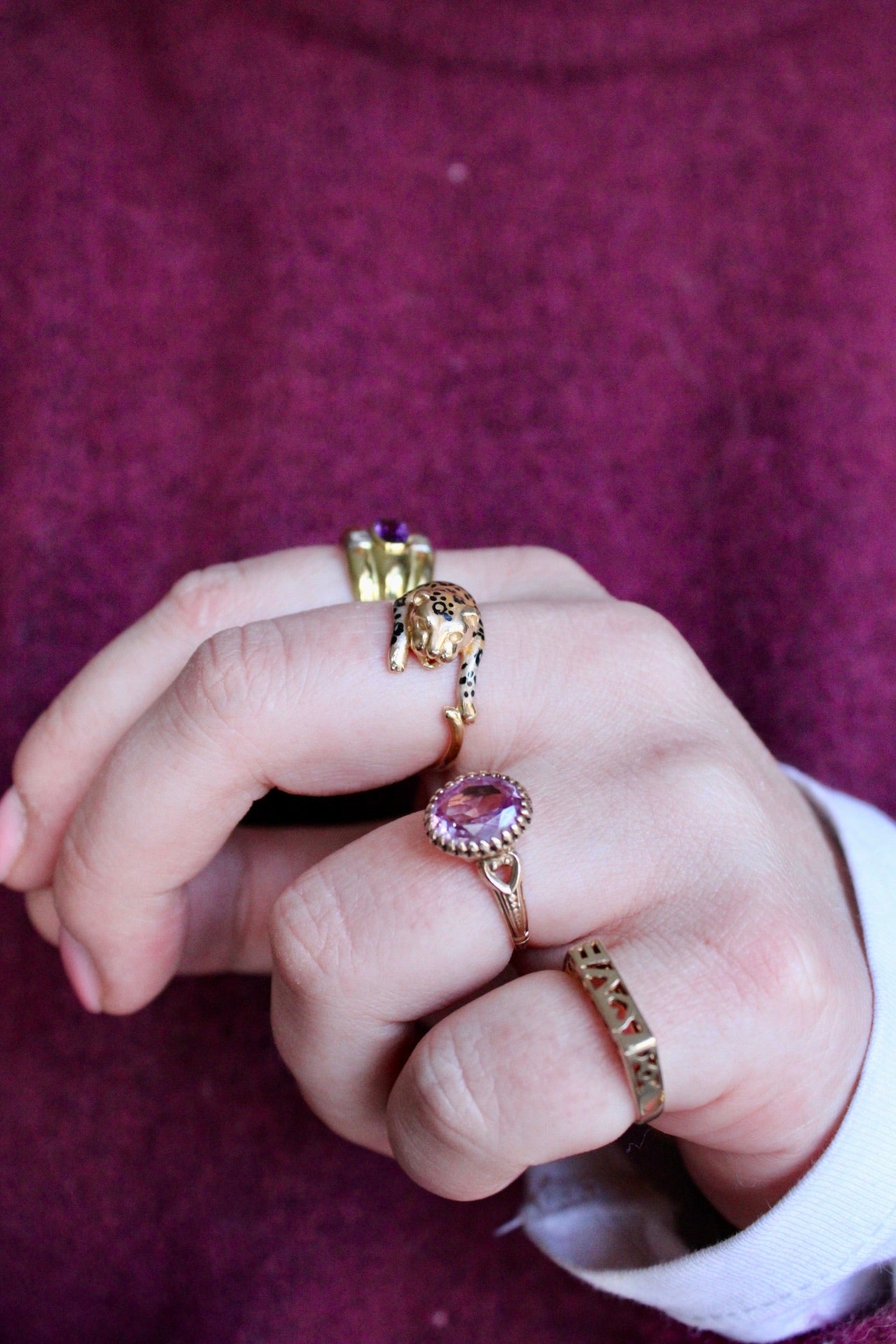 Pink Sapphire Statement Ring