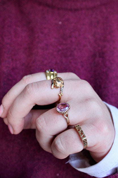 Pink Sapphire Statement Ring