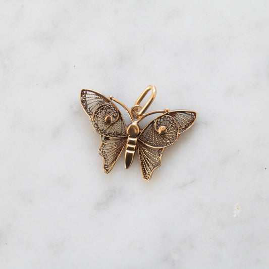 Filigree Butterfly Charm