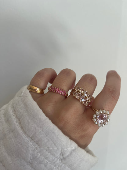 Pearl & Kunzite Statement Ring