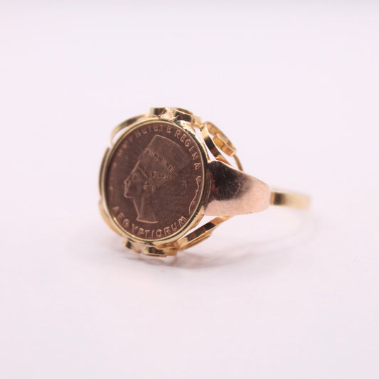 Nefertiti Coin Ring