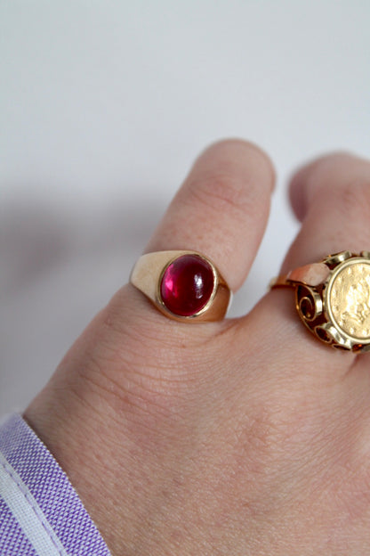 Cabochon Ruby Ring