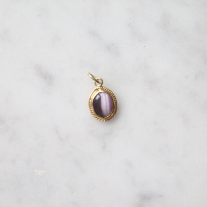 Purple Cat's Eye Pendant