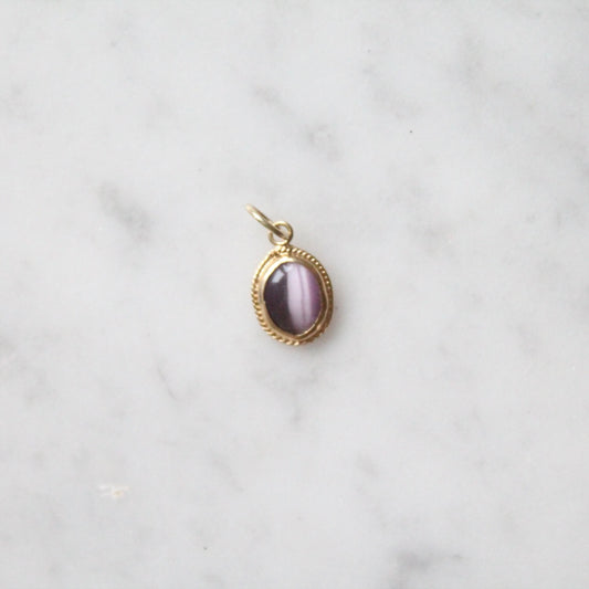 Purple Cat's Eye Pendant