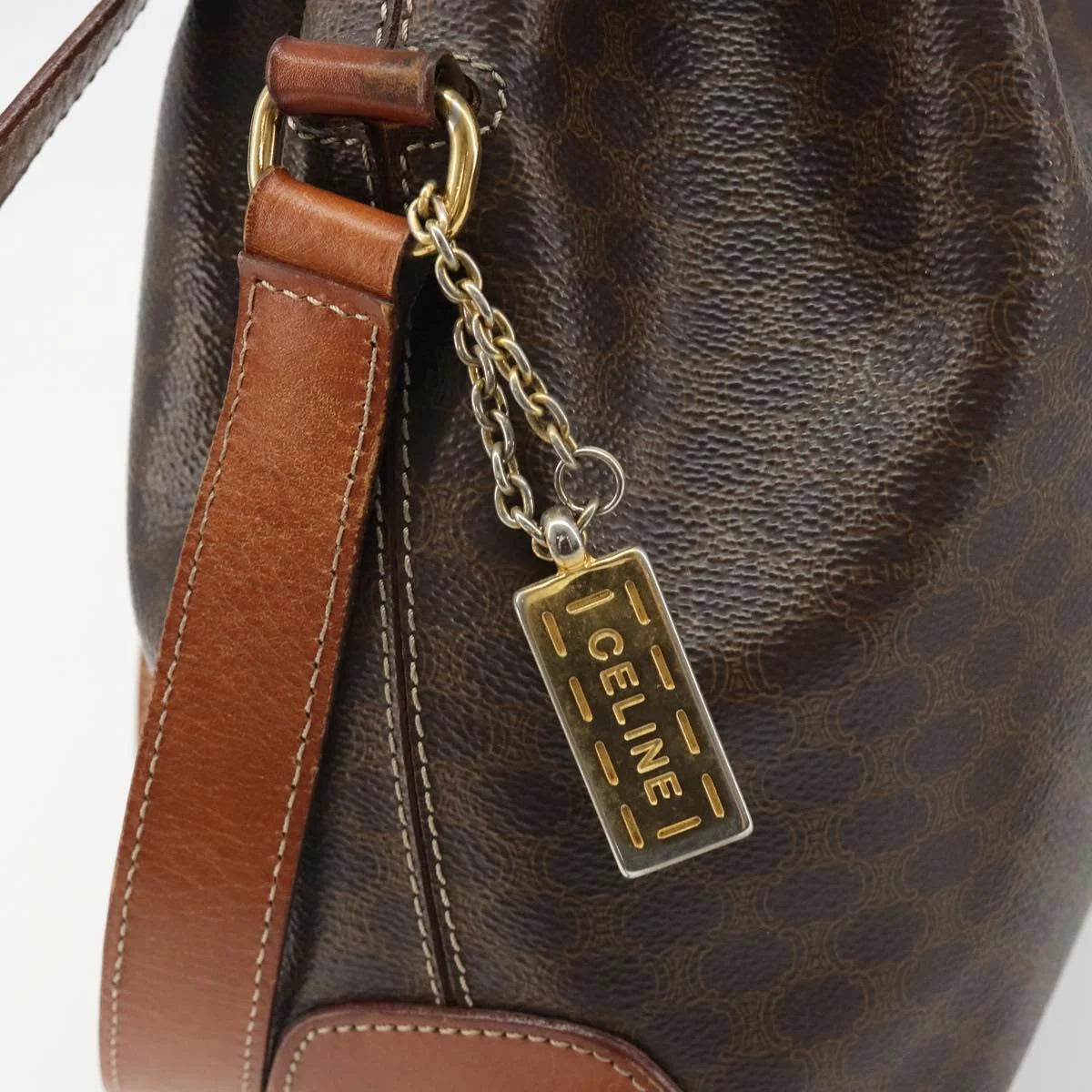 Celine Macadam Bucket Shoulder Bag