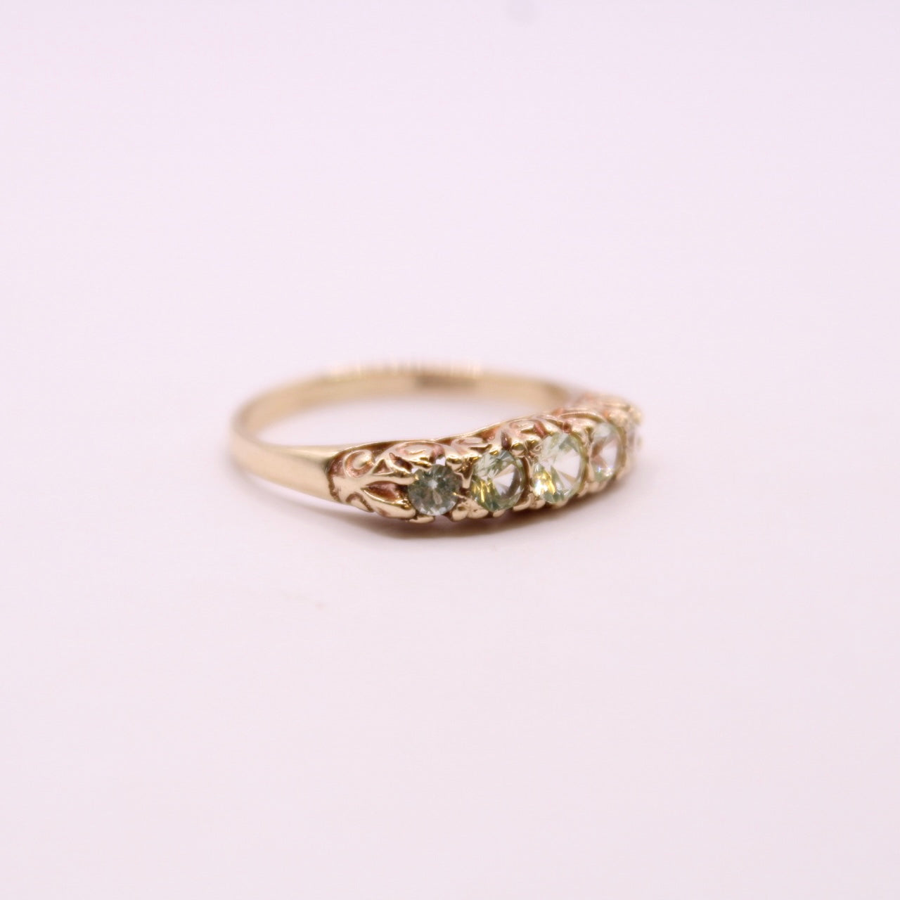 Victorian Chrysolite Row Ring