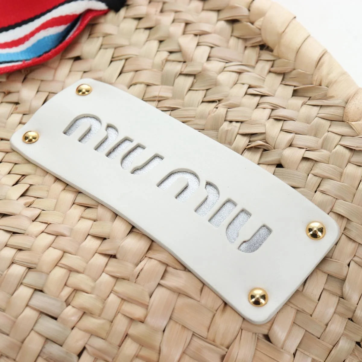 Miu Miu Raffia Hand Bag