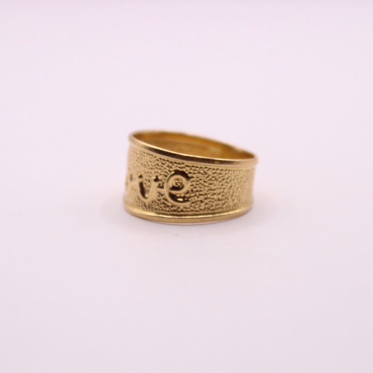 Bold "LOVE" Band Ring
