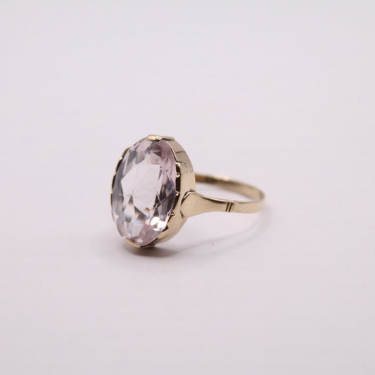 Soft Pink Sapphire Statement Ring