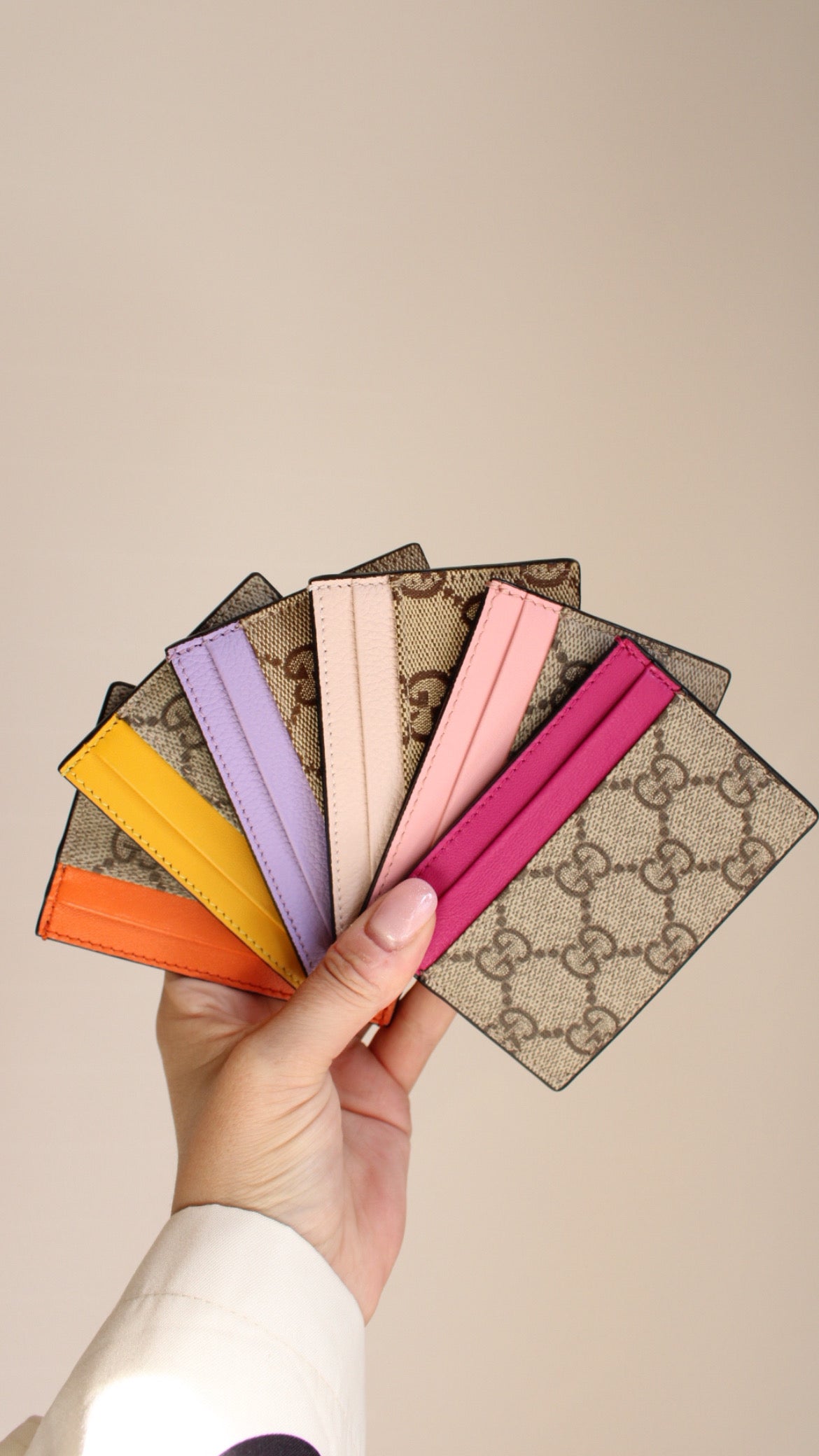Gucci GG Supreme/Canvas Card Holder