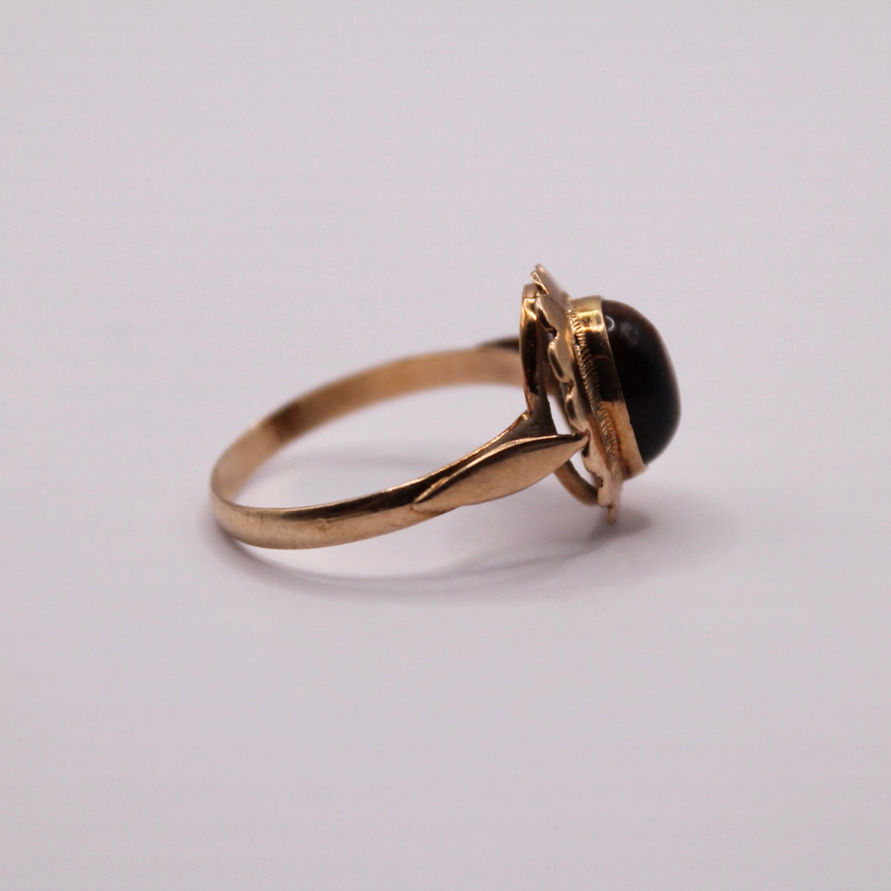 Tiger's Eye Solitaire Ring