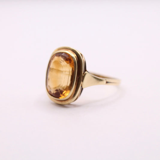 Art Deco Citrine Ring