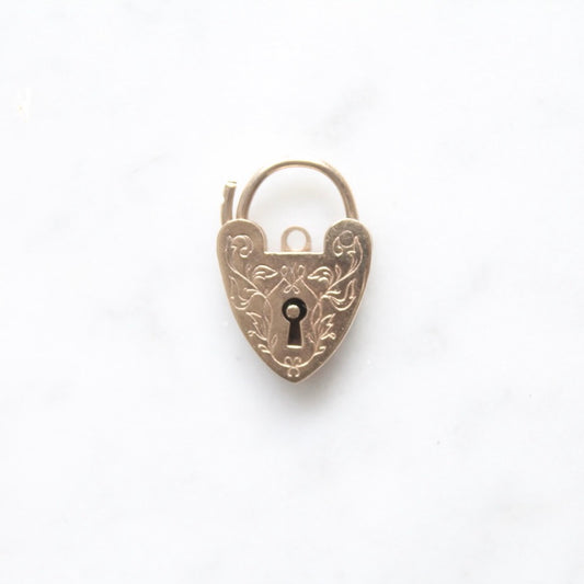 Engraved Floral Padlock