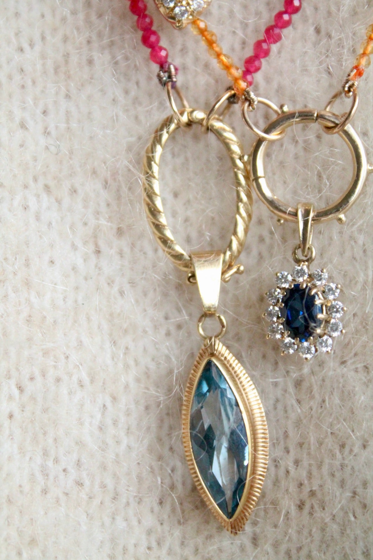 Sapphire Lady Di Pendant