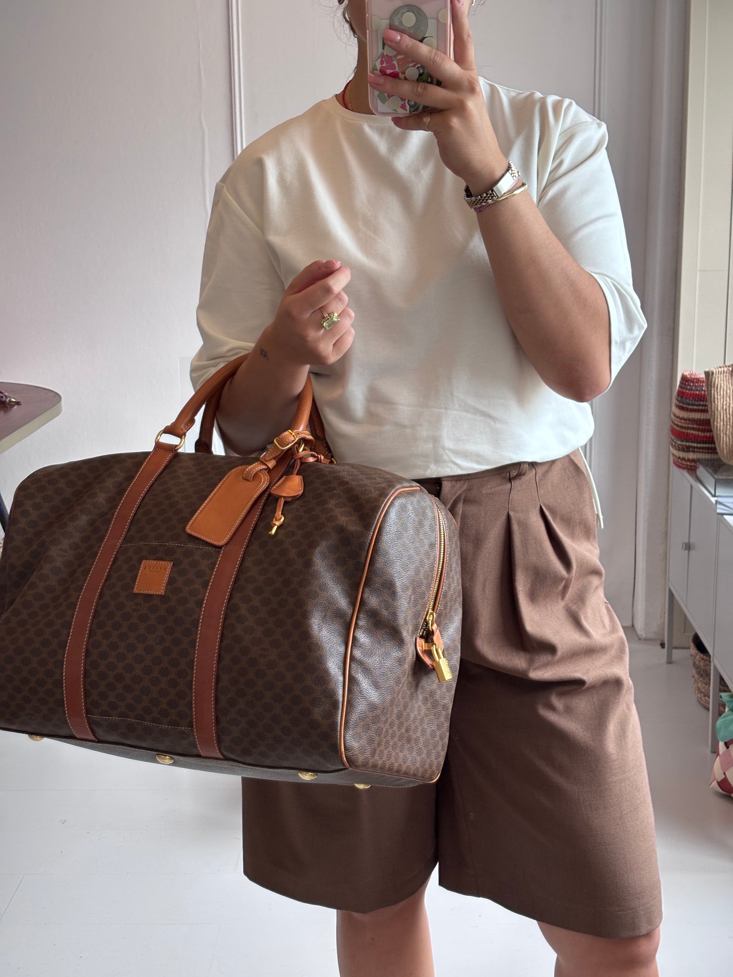Celine Macadam Boston 45 Bag