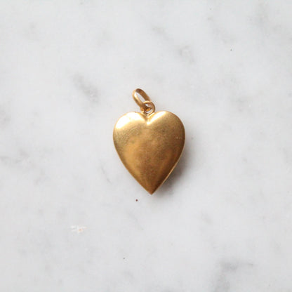 Pearl & Rose Heart Charm