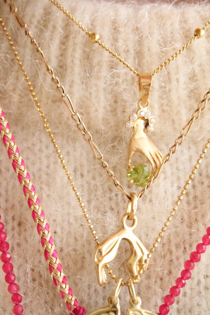 Peridot Love Hand Pendant