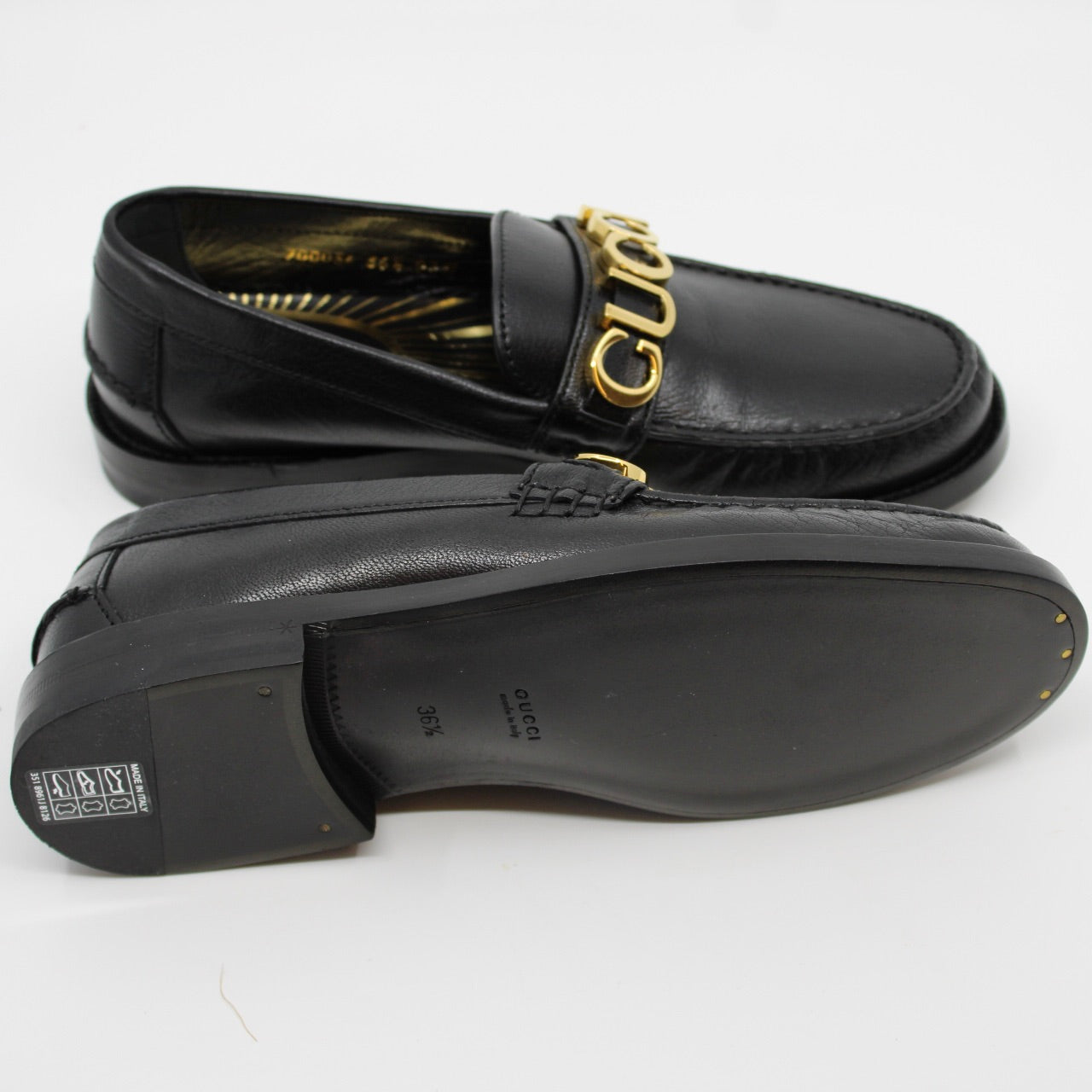 Gucci Cara Logo Loafers