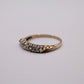 Peridot & Diamond Row Ring