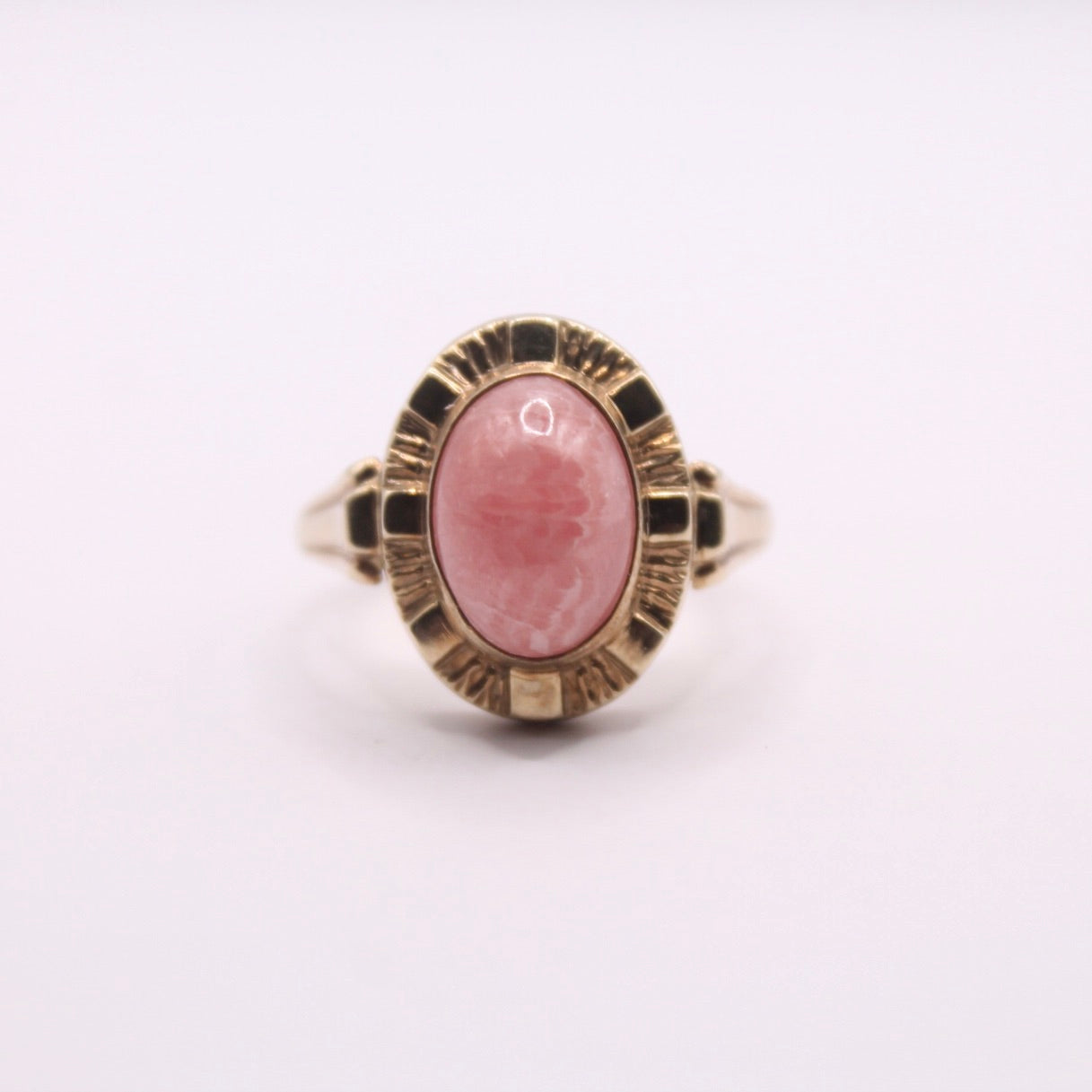 Rhodochrosite Statement Ring