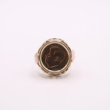 John F Kennedy Coin Ring