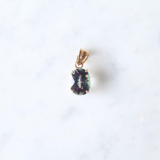 Oval Mystic Topaz Pendant