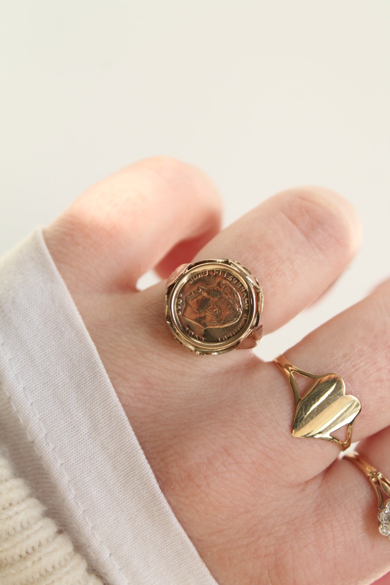 John F Kennedy Coin Ring