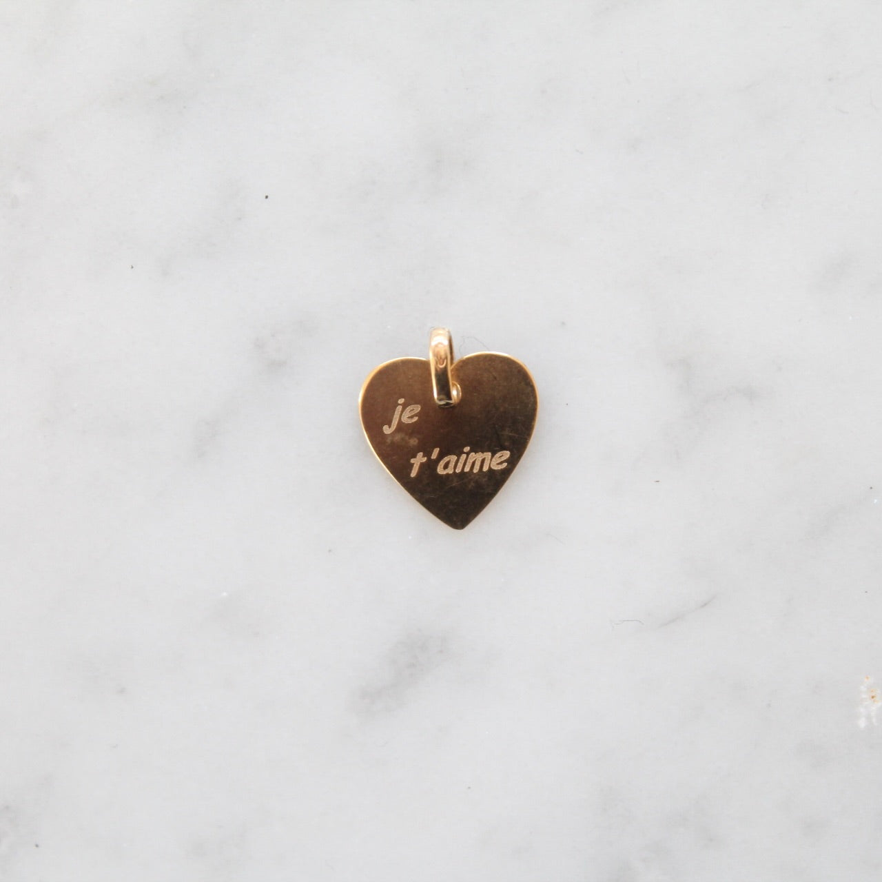 Je t'Aime Heart Charm